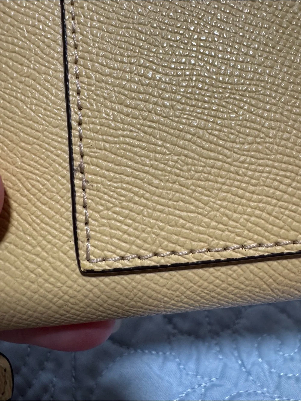 Coach Yellow Saffiano Leather Zip Wallet Yellow